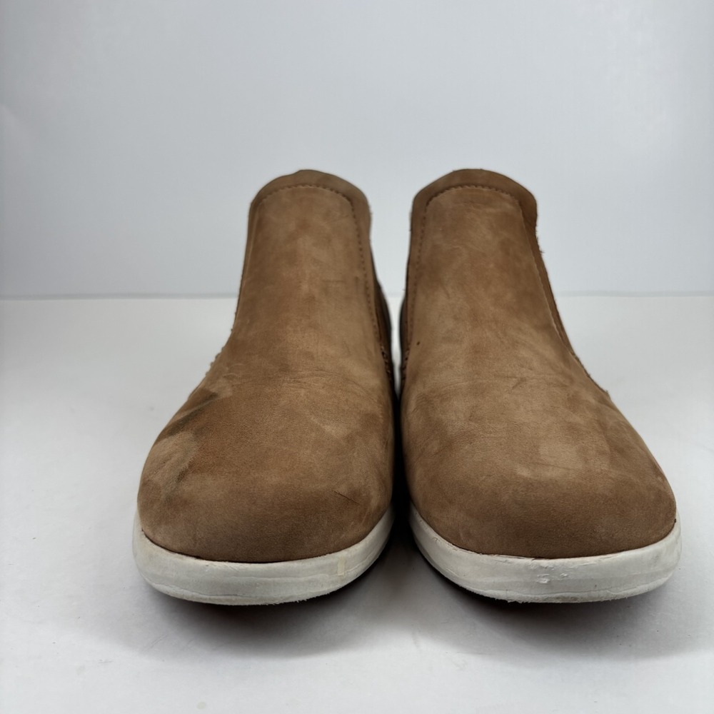 OluKai Women's Tan Suede Slip-On Winter Boots - Picture 4 of 16